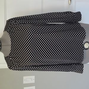 2 for $25 Classic black and white round neck top
